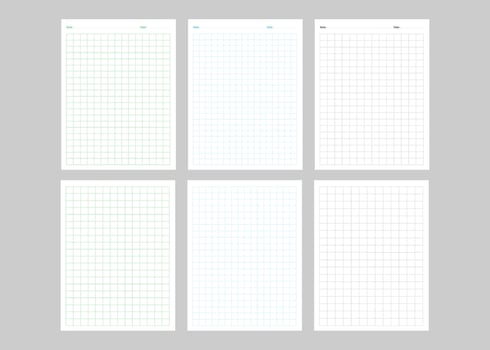 Notebook page with line paper vector