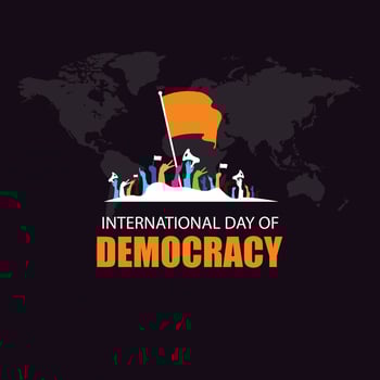 International Democracy Day, poster or banner for International Democracy Day. vector illustration.