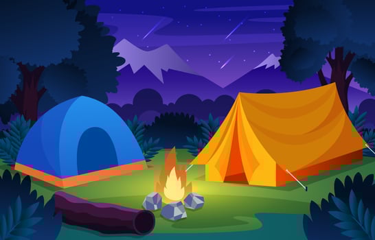 Camping Outdoor Activity Concept vector