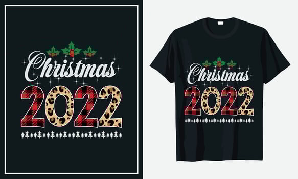 Christmas T-shirt Design vector