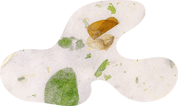 Organic Blob Shapes with mulberry paper texture png