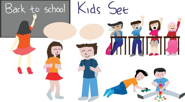 back to school illustration vector