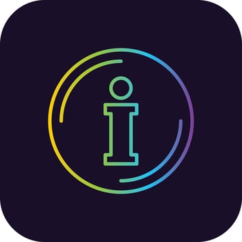 Information Gradient Icon vector