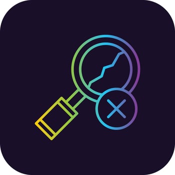 Damage Gradient Icon vector
