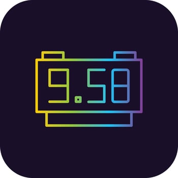 Record Gradient Icon vector