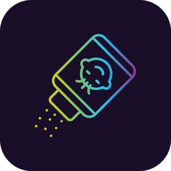 Talcum Powder Gradient Icon vector