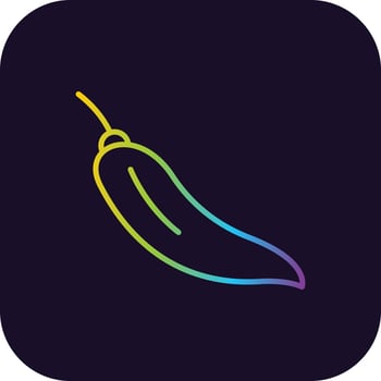 Chilli Gradient Icon vector