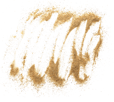 pile desert sand explosion on transparent background png file