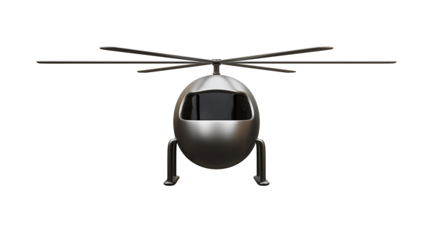 Helicopter 3d render png