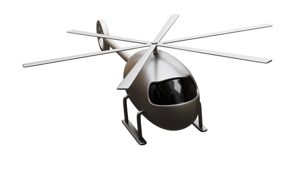 Helicopter 3d render png