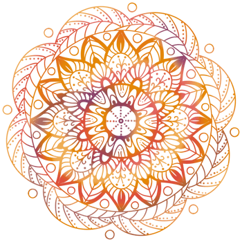 Mandalas geometric pattern, Warm Mandala,Rainbow Flower of Life with Lotus, Flower of Life in Lotus png
