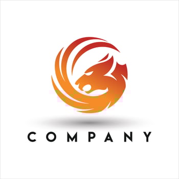 Punter Logo. Angry Wild Big Cat Logo vector