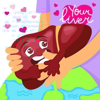 love your liver vector