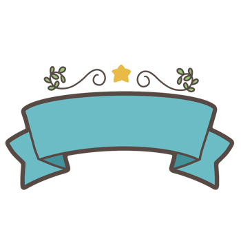 Ribbon banner decorations png