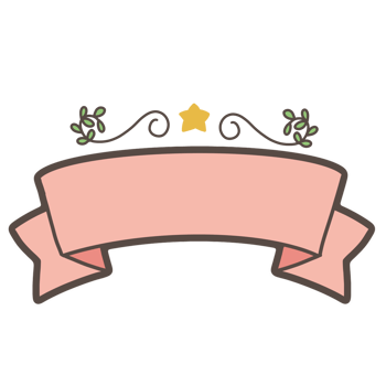 Ribbon banner decorations png