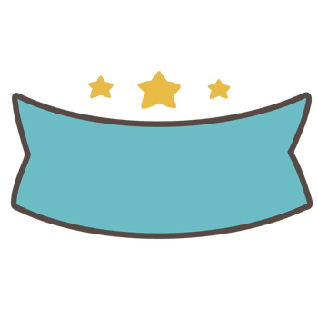 Ribbon banner decorations png