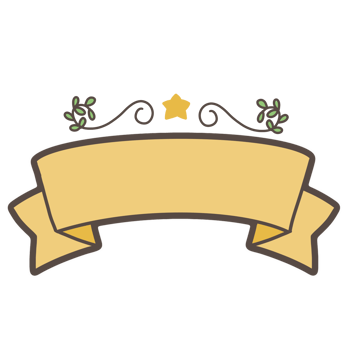 Ribbon banner decorations png