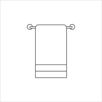 Towel icon, towel vector illustration sign on white background
