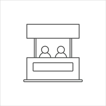 Promo stand icon vector illustration on white background
