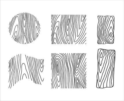 Hand-drawn Wod Grain Isolated on White Background vector