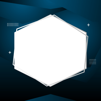 Social media photo frame design for events. Colorful shape photo frame. png