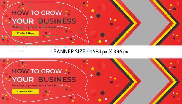business social media vector banner template, social media web banner and cover template