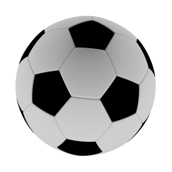 Football ball illustration 3D image transparent background png