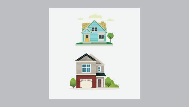 nice house vector illustrator