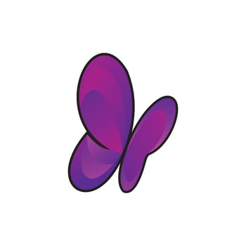 butterfly logo vector