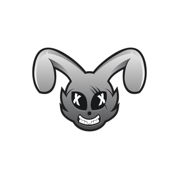 rabbit logo vector