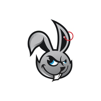rabbit logo vector