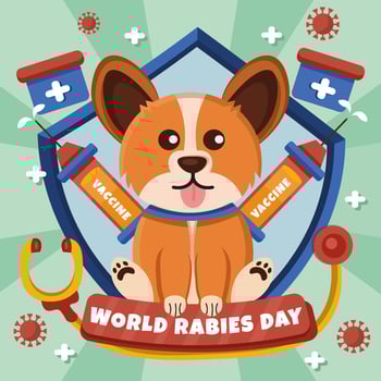 World Rabies Day Concept vector