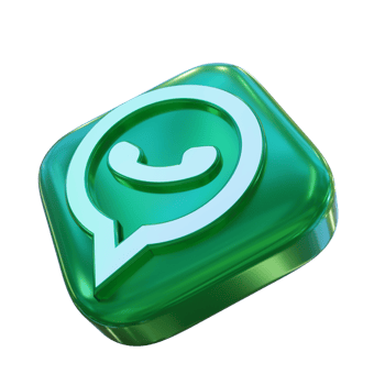 Glossy WhatsApp 3D Render png