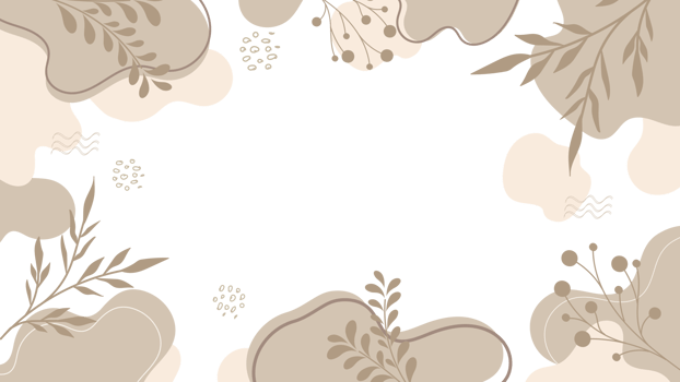 Aesthetic Floral flower background in earth tone color png