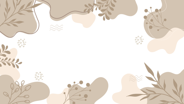 Aesthetic Floral flower background in earth tone color png