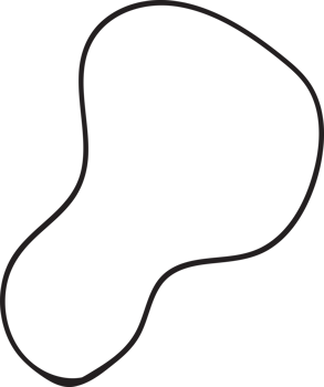 organic blob shapes hand drawn illustration png