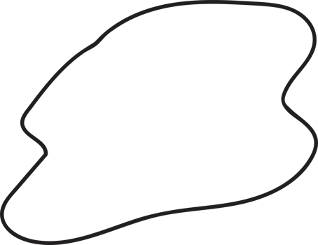 organic blob shapes hand drawn illustration png