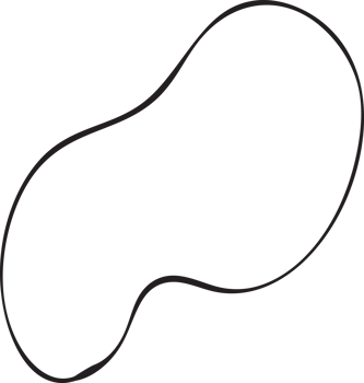 organic blob shapes hand drawn illustration png