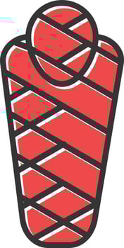 Mummy Filled Retro vector