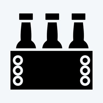 Icon Octoberfest. suitable for education symbol. glyph style. simple design editable. design template vector. simple illustration vector