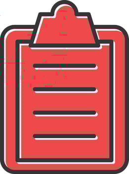 Checklist Filled Retro vector