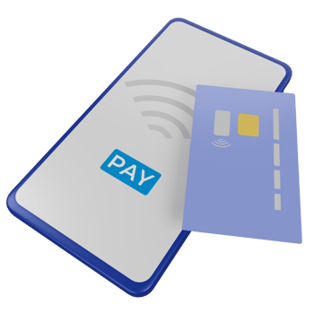 3d mobile phone and atm debit card, payment via nfc png