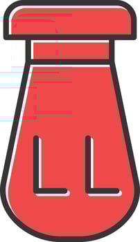Salt Shaker Filled Retro vector