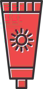 Sunscreen Filled Retro vector