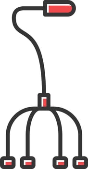 Walking Stick Filled Icon vector