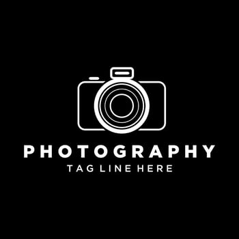 Camera photography logo icon design vector image
