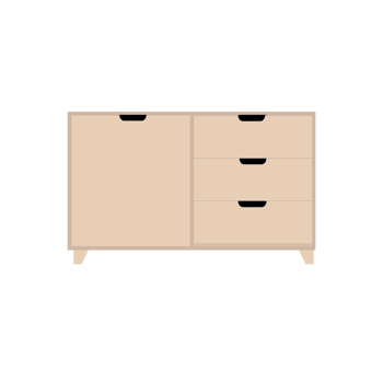 brown cabinet in the room png
