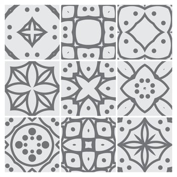Tiles gray patterns seamless design in Vector illustration Free Vector