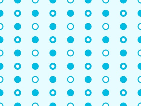 Polka Dot seamless pattern on blue background vector