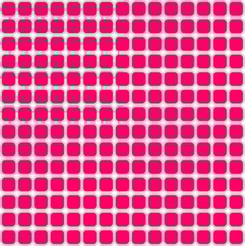 Seamless abstract pattern with  geometric red squares rounded edge boxes on vibrant background. Paper, cloth, fabric, technology, dress, print, christmas, new year, chinese, valentinencepts vector